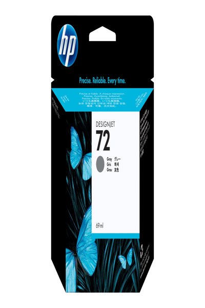 HP 72 69-ml Gray DesignJet Ink Cartridge: Standard Yield Dye-Based