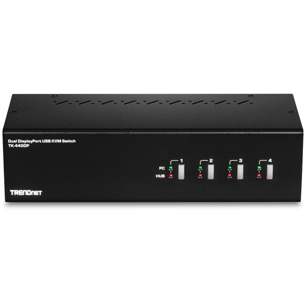TRENDnet TK 440DP - KVM/Audio/USB Switch - TK-440DP