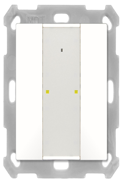 Bouton MDT Plus 55 2 voies blanc pur mat