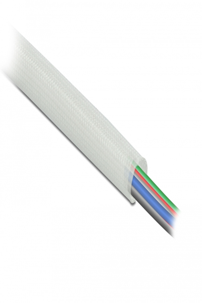 Delock 18936 - Braided sleeving - Fiberglass - White - 1 pc(s) - 18936
