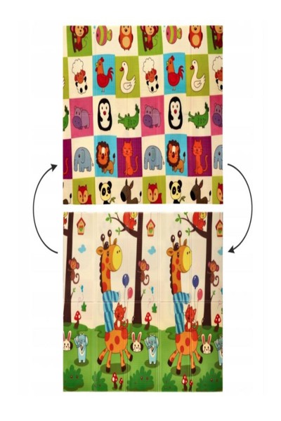 Tapis éducatif animaux 150 x 200 x 1 cm avec sac Extralink