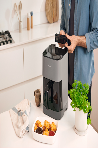 Panasonic NF-CC500SXE, Varmluftsfritös, 5 L, 80 °C, 200 °C, Enkel, Grå - NF-CC500SXE