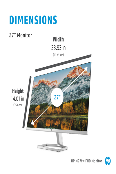 HP 27 L M27fw 27" bildskärm - 2H1A4AA#ABB