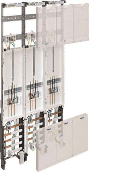 Tableau complet Hager 3ZP univ.Z H1050mm version 3 voies Thuringe ZL31X4N