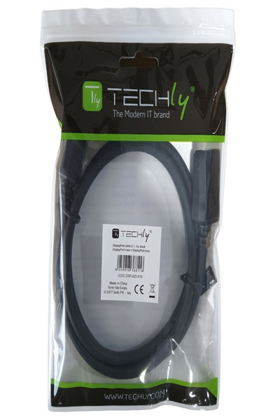 Techly Displayport-Kabel/M - Cable - Digital/Display/Video