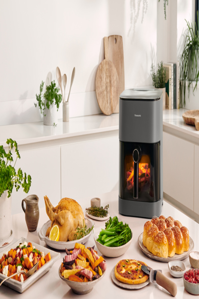 Panasonic NF-CC500SXE, Varmluftsfritös, 5 L, 80 °C, 200 °C, Enkel, Grå - NF-CC500SXE