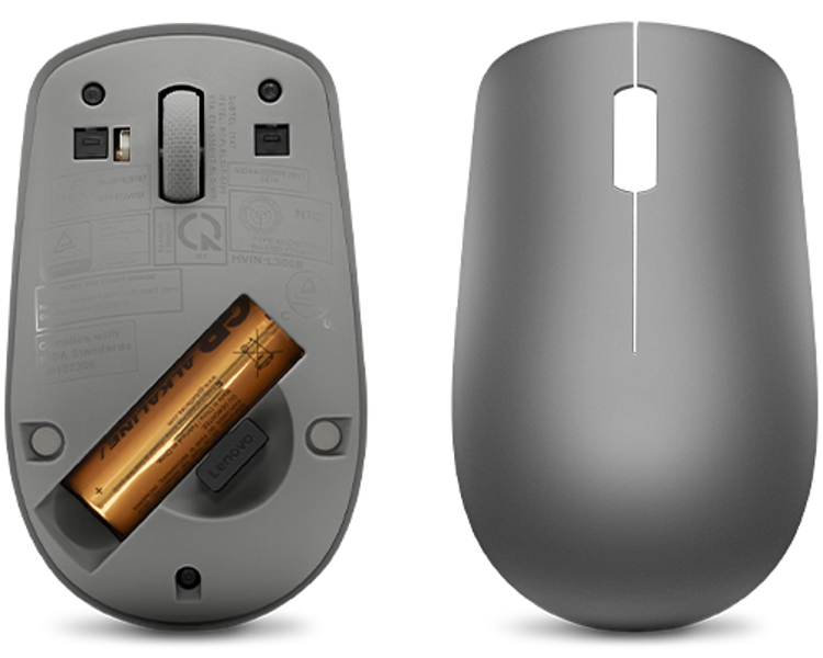 530 Wireless Mouse - Maus - rechts- und linkshändig - optisch - 3 Tasten - kabellos - 2.4 GHz - kabelloser Empfänger (USB) - Graphite - för IdeaCentre 3 22, 5 14ARE05, ThinkCentre M70, M75q Gen 2, M920, V50t-13, V55t-15 - GY50Z49089