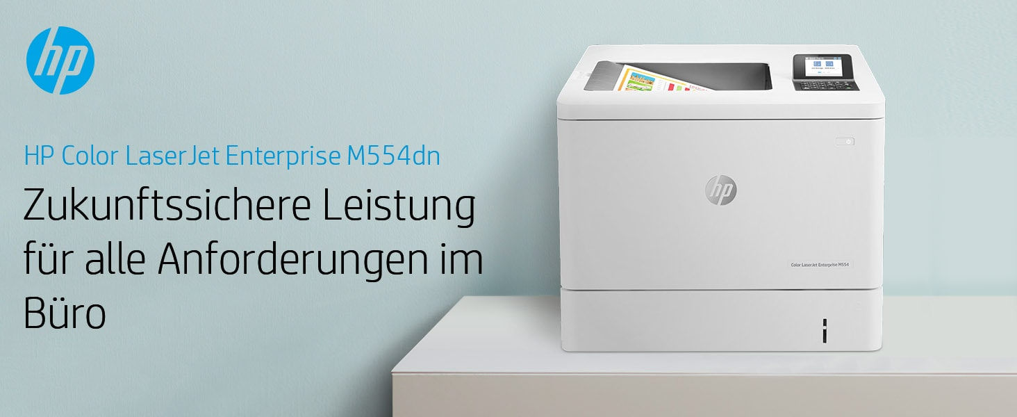HP Color LaserJet Enterprise M554dn Printer - 7ZU81A