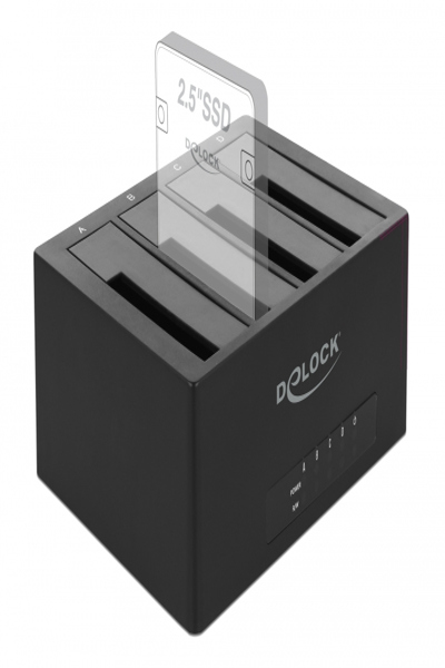 Delock USB Typ-C dockningsstation för 4 x SATA HDD / SSD - 63930