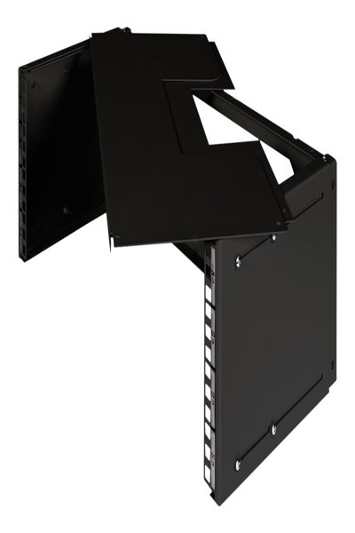 DIGITUS Top and base closing panel for patch bracket - Top panel - Black - Steel - Turkey - 48.3 cm (19") - 515 mm - DN-19-PB-TB-SW