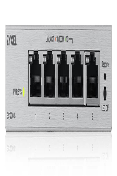 ZyXEL GS1200-5 v3 web smart managed - Switch - 1 Gbps - GS1200-5V3-EU0101F