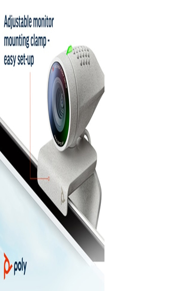 Poly Studio P5 USB-A Webcam TAA, 4 MP, 1920 x 1080 pixels, Full HD, 30 fps, 4x, USB - 76U43AA
