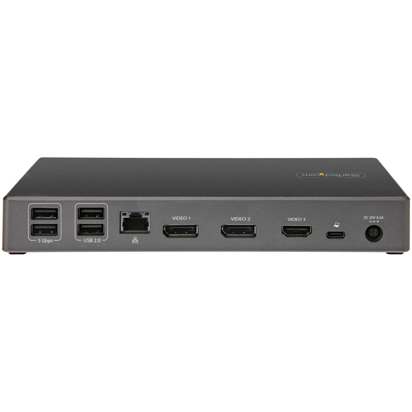 StarTech DK31C2DHSPDUE Notebook Docking Station & Port Replicator Wired USB 3.2 Gen 2 (3.1 Gen 2) Type-C Black - Gray (DK31C2DHSPDUE) - DK31C2DHSPDUE