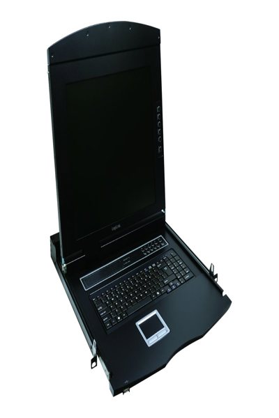LogiLink 19" LCD KVM-konsol 17" TFT US-tangentbord - LC702US