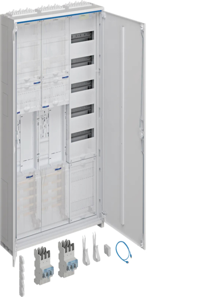 Hager armoire complète BW ZB33SEQ25A 2eHZ/VF-5rh/APZ eHZ 1100