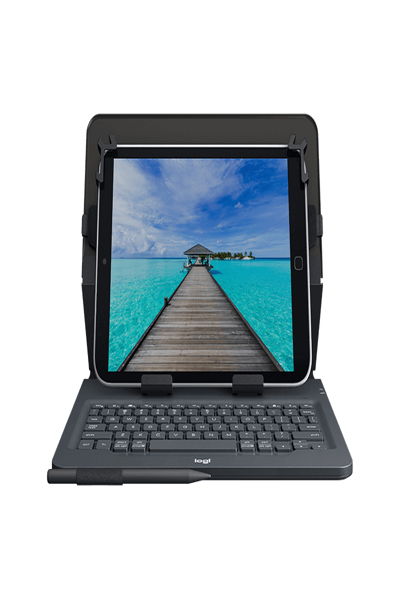 Logitech Universal Folio with integrated keyboard for 9-10" tablets - Danish - Any brand - iPad Air 2 iPad Air iPad 2 iPad 3 iPad 4 Samsung Galaxy TabÃ‚Â® A-9.7 in Samsung Galaxy Tab S-10.5... - Black - 24.6 cm (9.7") - Bluetooth - Power - 920-008340