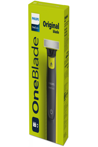 Philips Norelco OneBlade OneBlade QP2724/20 Face - Foil shaver - Grey - Lime - Contour-following technology - Dual protection system - Original Blade - QP210 - QP220 - QP230 - QP610 - QP620 - QP410 - QP420 - Battery - Nickel-Metal Hydride (NiMH) - QP2724/20