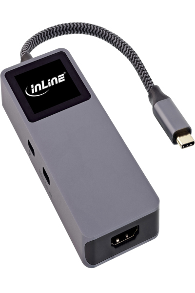 InLine USB 3.2 Gen 2 Hub 3xUSB-C 2xUSB-A 4K HDMI 100W PD