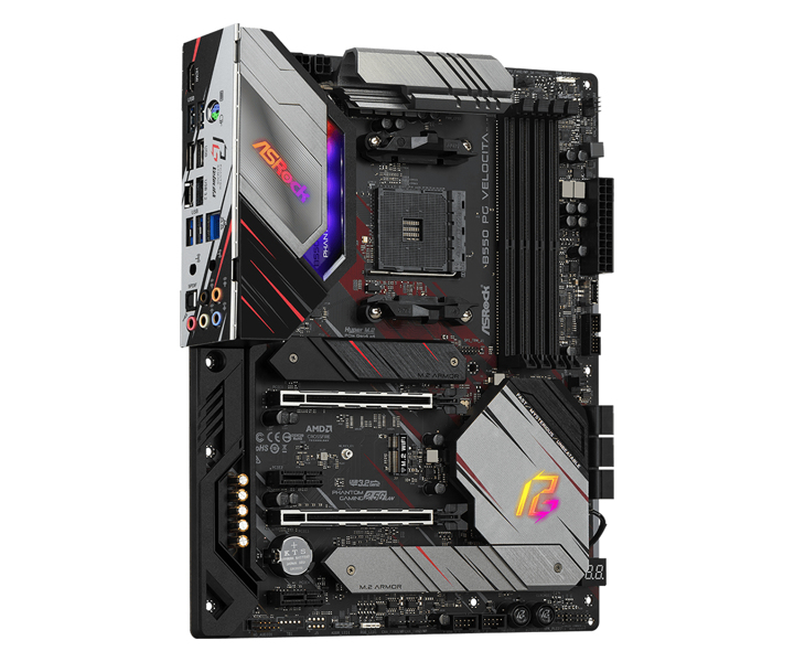 ASRock B550 PG Velocita ATX AM4 B550 Moderkort - 90-MXBD90-A0UAYZ