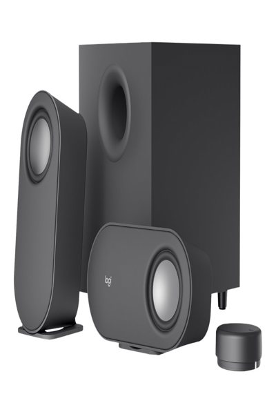 Logitech Z407 Bluetooth computer speakers with subwoofer - 2.1 channels - 40 W - PC/Laptop - Graphite - 80 W - Wireless - 980-001349