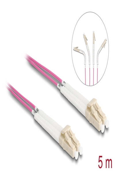 Delock Network cable - LC multi-mode (M) angled to LC multi-mode (M) angled - 88090