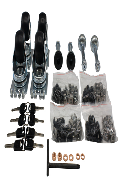 Rockstable 42U 19" serverskåp med nätdörrar - RS19-8842PD