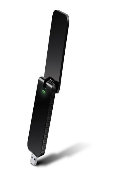 TP-LINK AC1300 Wireless Dual Band USB WiFi Adapter - Wireless - USB - WLAN - Wi-Fi 5 (802.11ac) - 867 Mbit/s - Black - ARCHER T4U V3