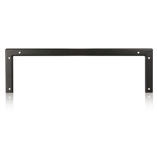 StarTech 3U 19in Steel Vertical Wall Mount Equipment Rack Bracket - 3U - Wall mounted rack - 56.7 kg - Black - Steel - Open - RK319WALLV