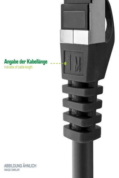 InLine patch cable extension - S/FTP (PiMf) - Cat.6 - halogen-free - 1m - 76911X