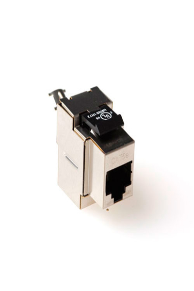 Câble de raccordement ACT CAT5E Keystone Jack entièrement blindé, RJ45, IDC, acier