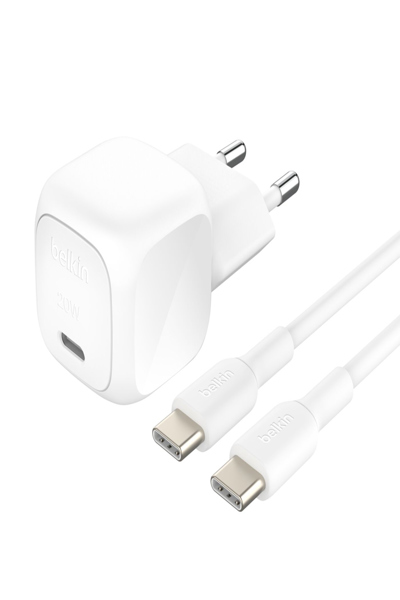 Belkin BOOSTCHARGE 20W USB-C Charger - Cable - Digital - WCA009KQ1MWH-B6