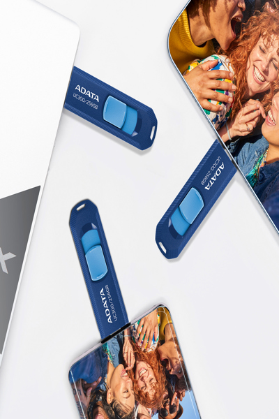 ADATA UC300 64GB USB-C 3.2 Gen 1 minne, snabb överföring - ACHO-UC300-64G-RNB/BU