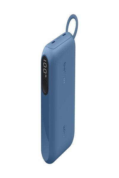 Belkin BoostCharge - Power Bank - with Display - 10000 mAh - 20 Watt - PD - 2 - BPB027HQBL