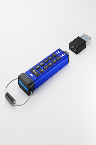iStorage datAshur Pro+C USB3 256-bit - Memory-Stick - 256 GB - IS-FL-DA3C-256-256
