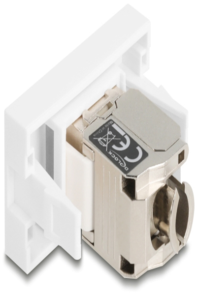 Delock Easy 45 Modul RJ45 Buchse zu LSA Cat.6a mit LED - 90904