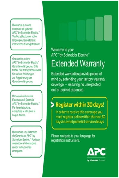 Garantie prolongée APC - Contrat de service prolongé