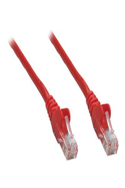 Intellinet nätverkspatchkabel, Cat5e, 5m, röd, CCA, U/UTP - 319843