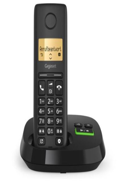 Gigaset PURE 100 AM Black Cordless Phone AB - S30852-H3125-R101