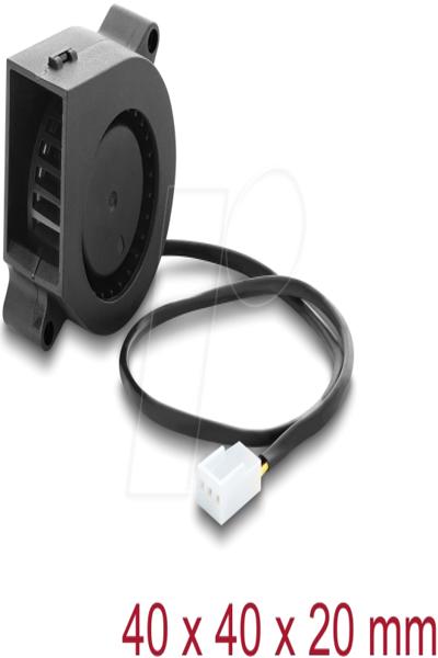 Delock Radial Fan Blower DC 40 x 40 20 mm with Fan Connection - 67489