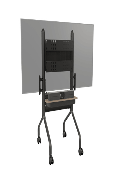 Chief LSCUBÂ  Voyager Manual Height Adjustable AV Cart Black - LSCUB