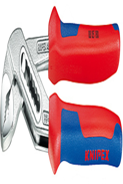 KNIPEX 88 05 180 - Pince à rainure et languette - 4,2 cm - 3,6 cm - Acier chrome-vanadium - Bleu - Rouge - 180 mm
