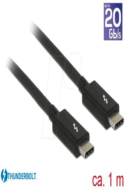 Delock Thunderbolt-kabel - USB-C (hane) till USB-C (hane) - 84845