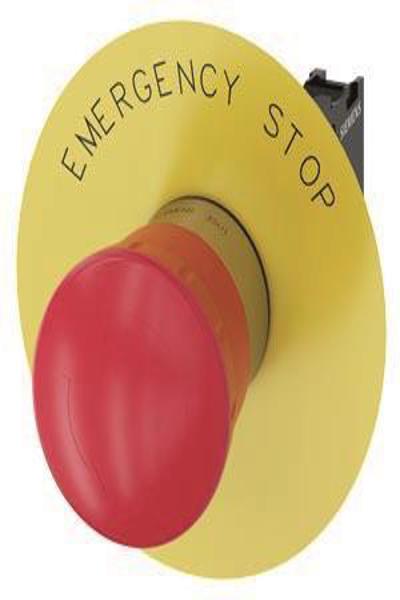Siemens 3SU1150-1HB20-1CG0 E-Stop Push Button Red