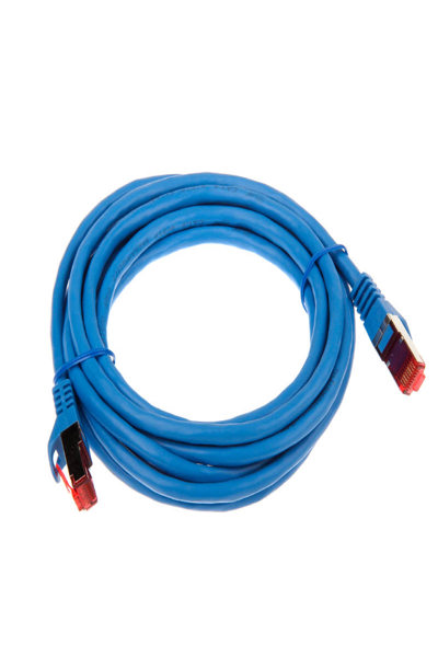 Câble de raccordement en ligne S/FTP PiMF Cat.6 250 MHz PVC cuivre bleu 3 m