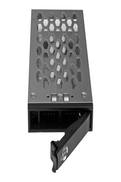 StarTech.com 2.5" Hot Swap Festplatten Wechselrahmen - Träger für Speicherlaufwerk (Caddy) - 6,4 cm (2.5") - schwarz & silber (SATSASTRX25) - SATSASTRX25