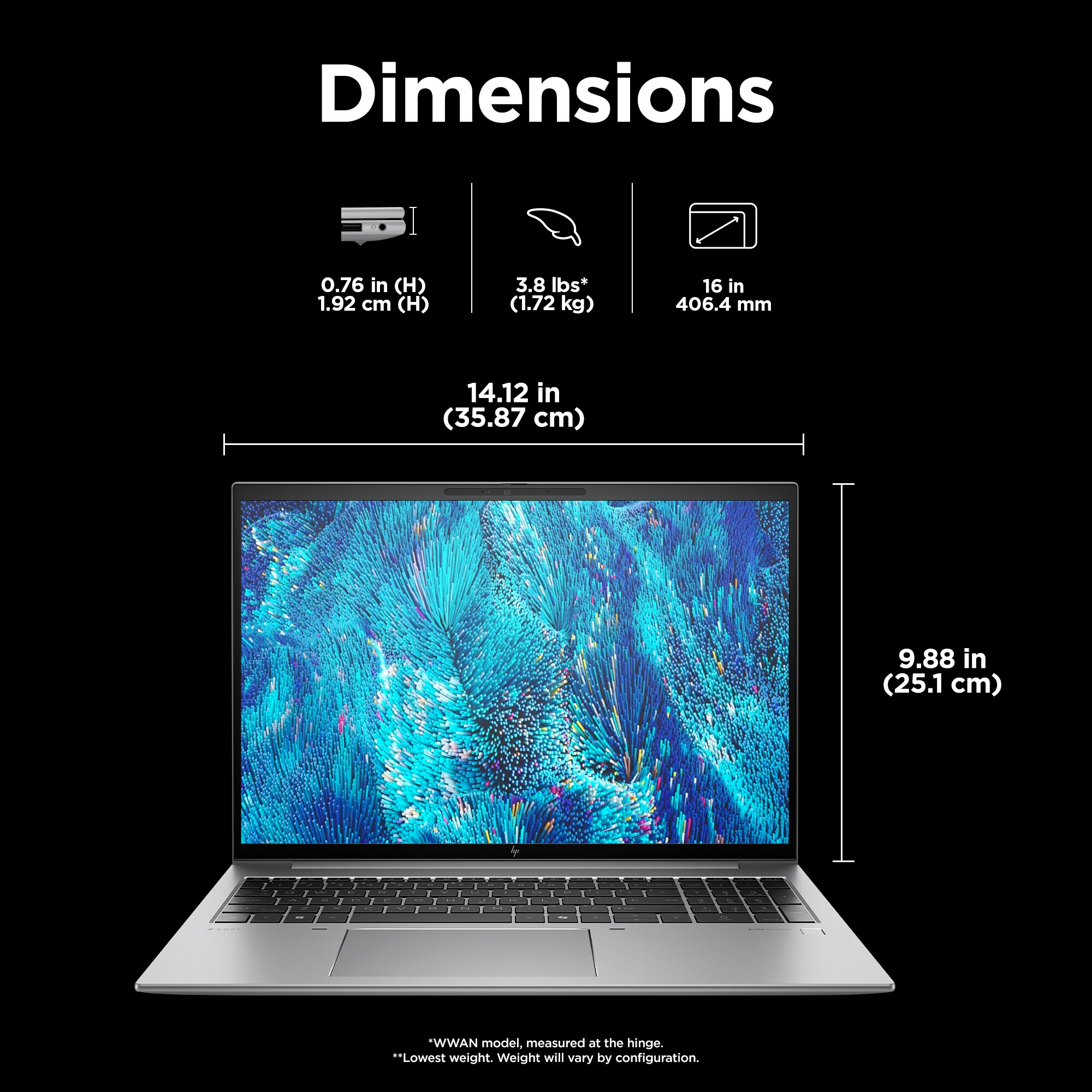 HP ZFly16G11 U7-155H 16 64GB/2T PC Germany - German localization - 86B11EA#ABD