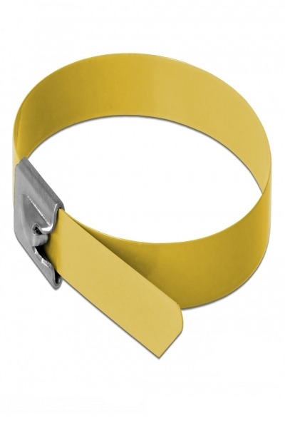 Serre-câbles Delock - 20 cm - jaune (lot de 10)