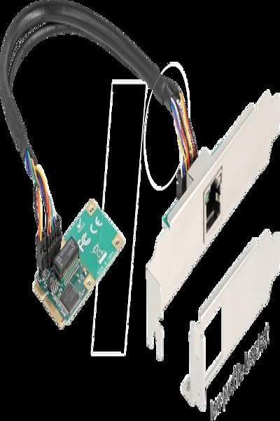 Delock 95268 Mini PCI Express to RJ-45 0.25m - 95268