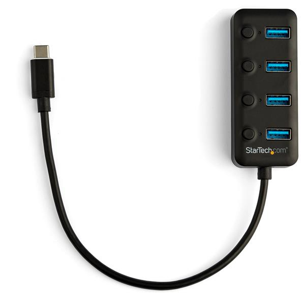 4 Port USB C Hub 4x USB 3.0 Type-A On/Off - HB30C4AIB