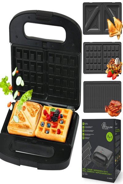 Gril à sandwichs et gaufrier Extralink SMART LIFE SJ-37A